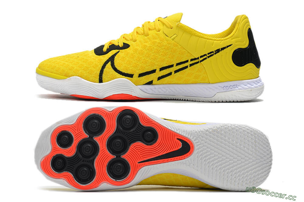 Men's Nike React Gato IC Indoor & Futsal Low-Tops Football Shoes - Yellow/Black/White 1