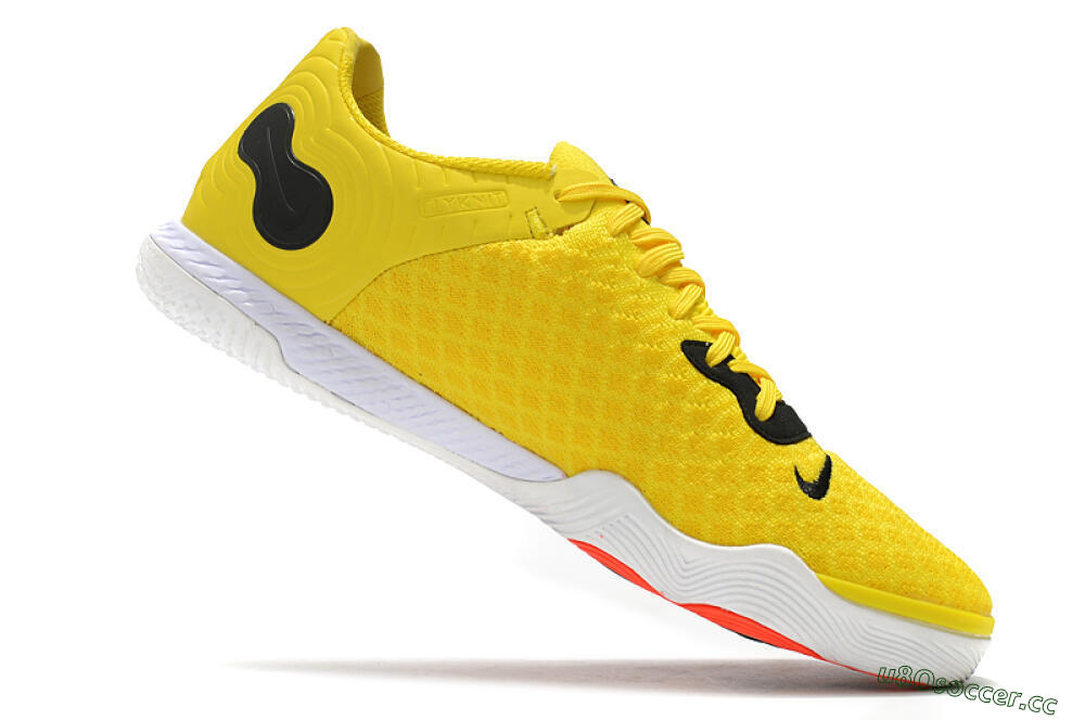 Men's Nike React Gato IC Indoor & Futsal Low-Tops Football Shoes - Yellow/Black/White 4