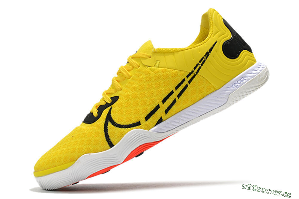 Men's Nike React Gato IC Indoor & Futsal Low-Tops Football Shoes - Yellow/Black/White 5