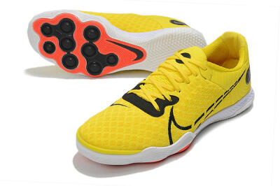 Men's Nike React Gato IC Indoor & Futsal Low-Tops Football Shoes - Yellow/Black/White