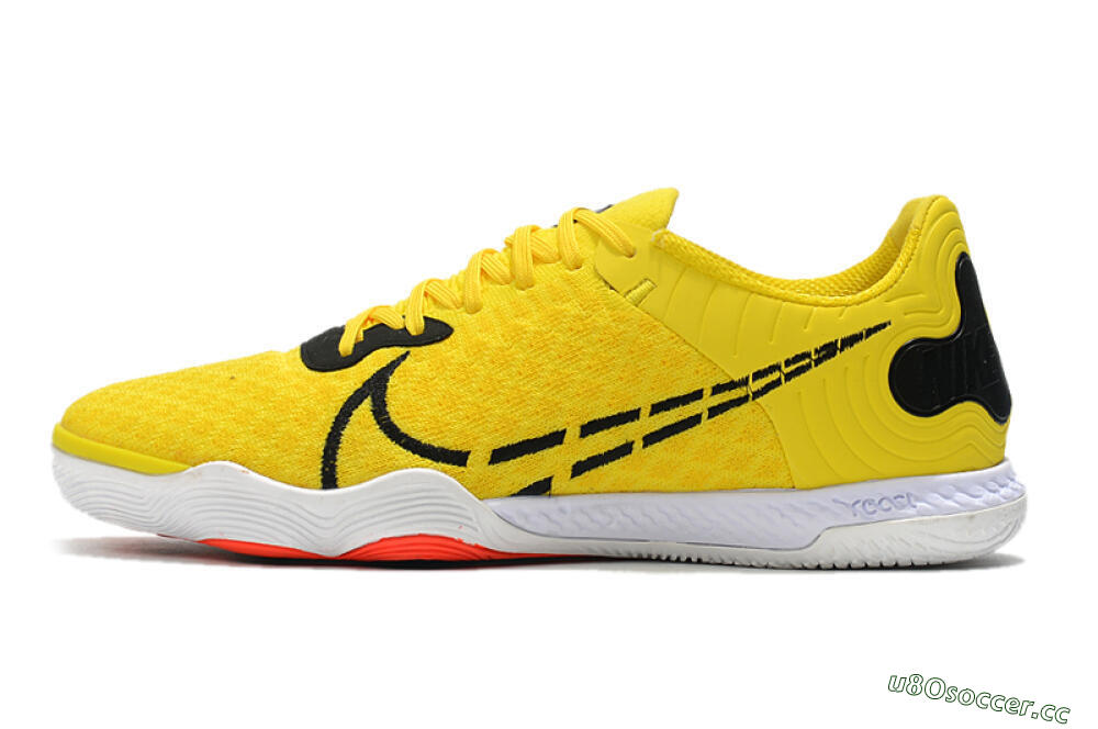 Men's Nike React Gato IC Indoor & Futsal Low-Tops Football Shoes - Yellow/Black/White 0