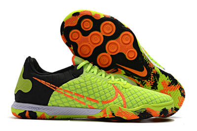 Men's Nike React Gato IC Indoor & Futsal Low-Tops Football Shoes - Yellow/Red/Black