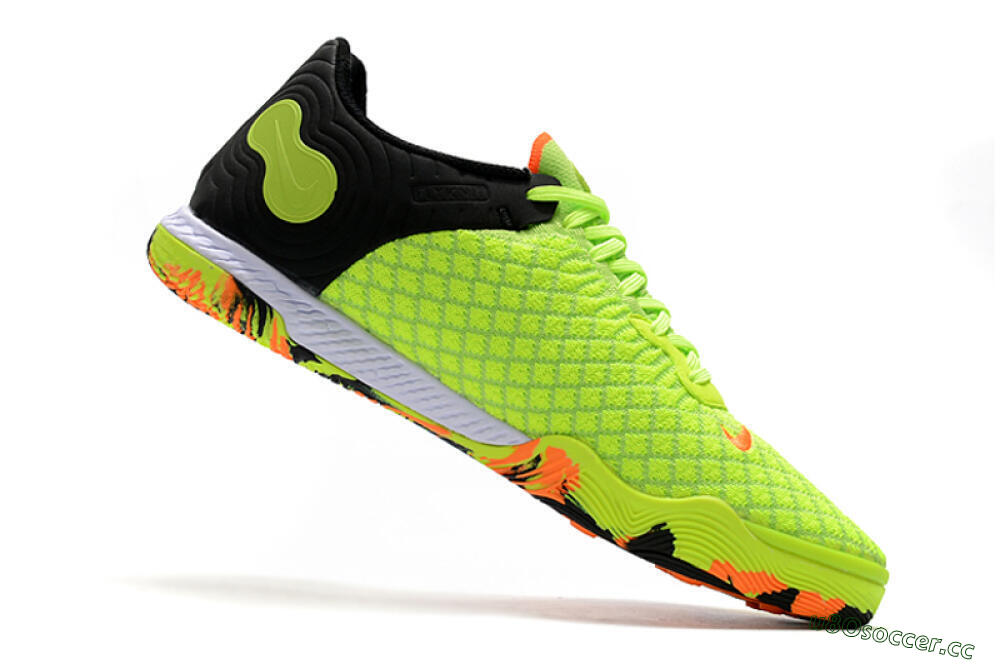 Men's Nike React Gato IC Indoor & Futsal Low-Tops Football Shoes - Yellow/Red/Black 4