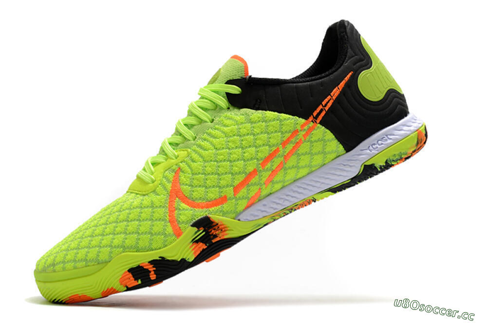 Men's Nike React Gato IC Indoor & Futsal Low-Tops Football Shoes - Yellow/Red/Black 5