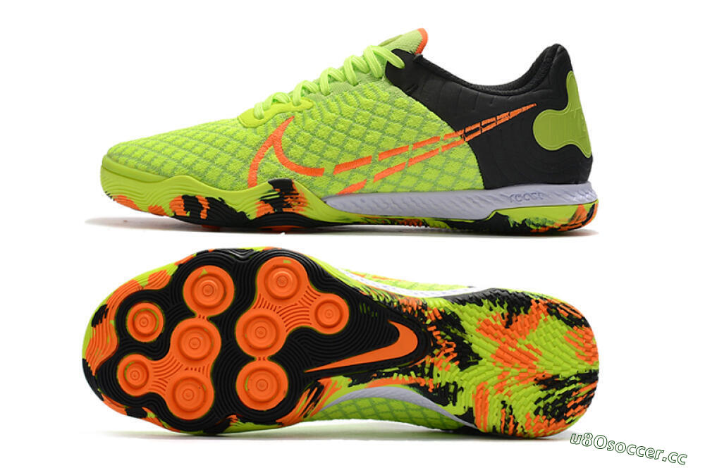 Men's Nike React Gato IC Indoor & Futsal Low-Tops Football Shoes - Yellow/Red/Black 1