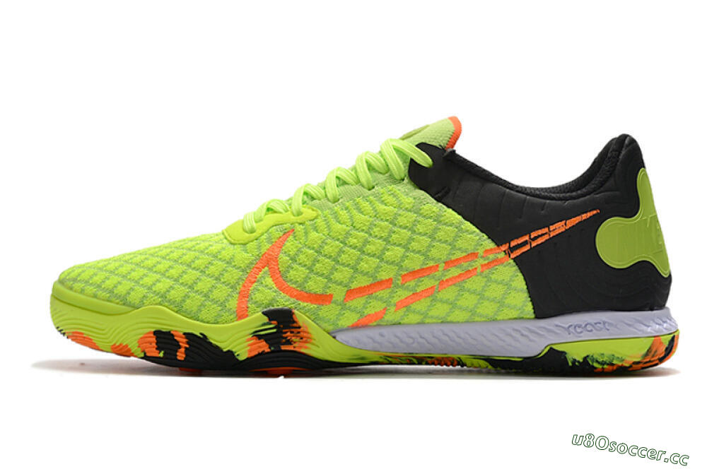 Men's Nike React Gato IC Indoor & Futsal Low-Tops Football Shoes - Yellow/Red/Black 0