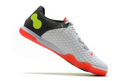 Men's Nike React Gato IC Indoor & Futsal Low-Tops Football Shoes - White/Red/Yellow/Grey