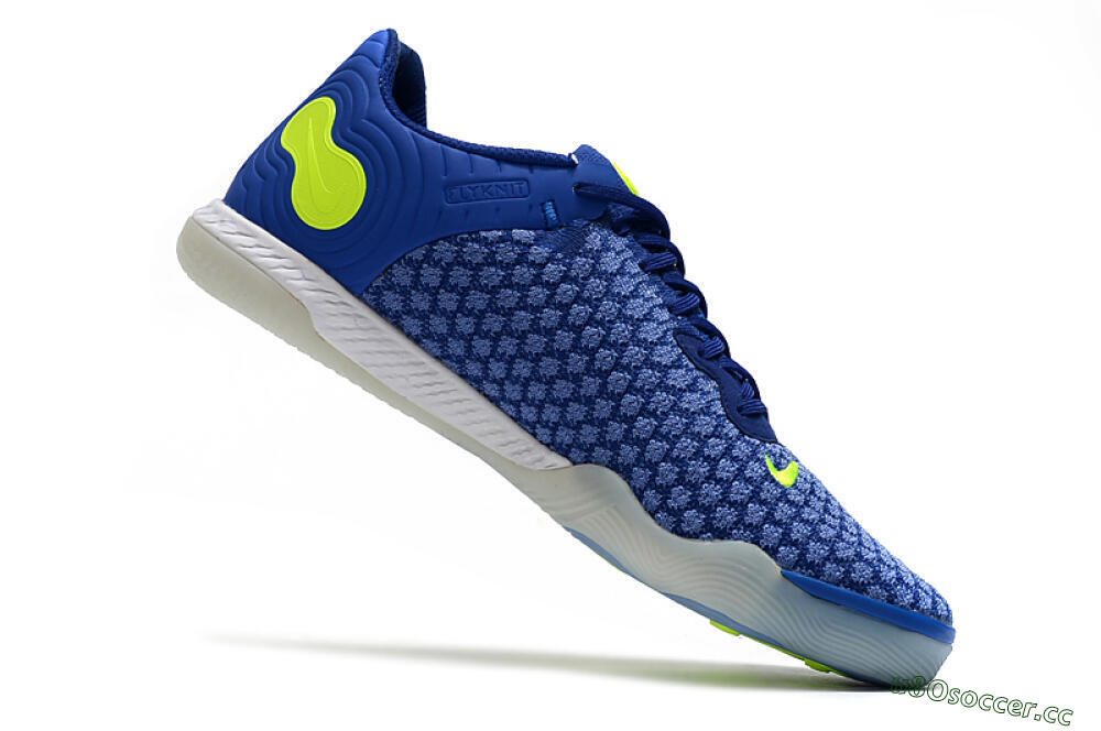 Men's Nike React Gato IC Indoor & Futsal Low-Tops Football Shoes - Blue/Yellow/White 4