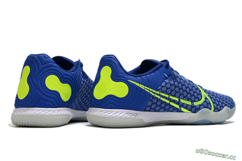 Men's Nike React Gato IC Indoor & Futsal Low-Tops Football Shoes - Blue/Yellow/White 6