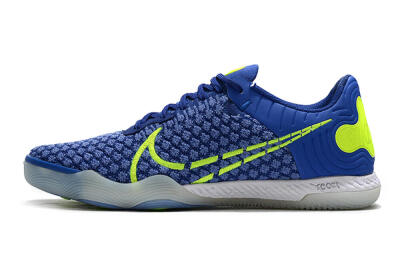 Men's Nike React Gato IC Indoor & Futsal Low-Tops Football Shoes - Blue/Yellow/White