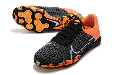 Men's Nike React Gato IC Indoor & Futsal Low-Tops Football Shoes - Black/Red/White