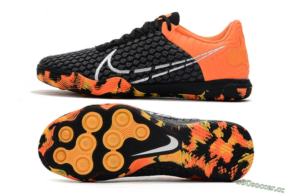 Men's Nike React Gato IC Indoor & Futsal Low-Tops Football Shoes - Black/Red/White 1