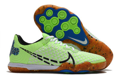 Men's Nike React Gato IC Indoor & Futsal Low-Tops Football Shoes - Green/White/Black