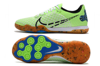 Men's Nike React Gato IC Indoor & Futsal Low-Tops Football Shoes - Green/White/Black