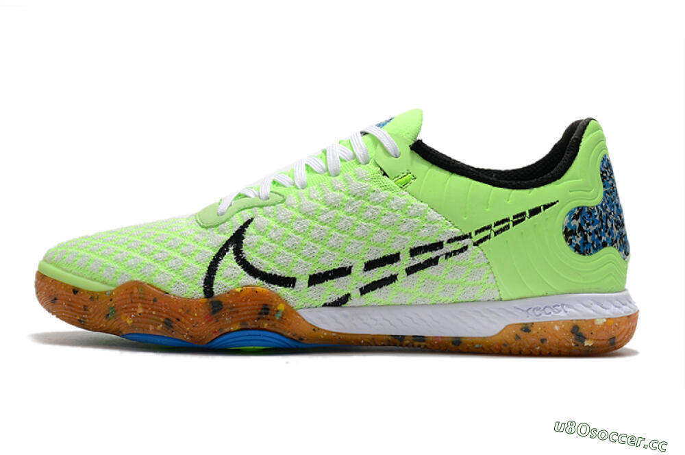 Men's Nike React Gato IC Indoor & Futsal Low-Tops Football Shoes - Green/White/Black 0
