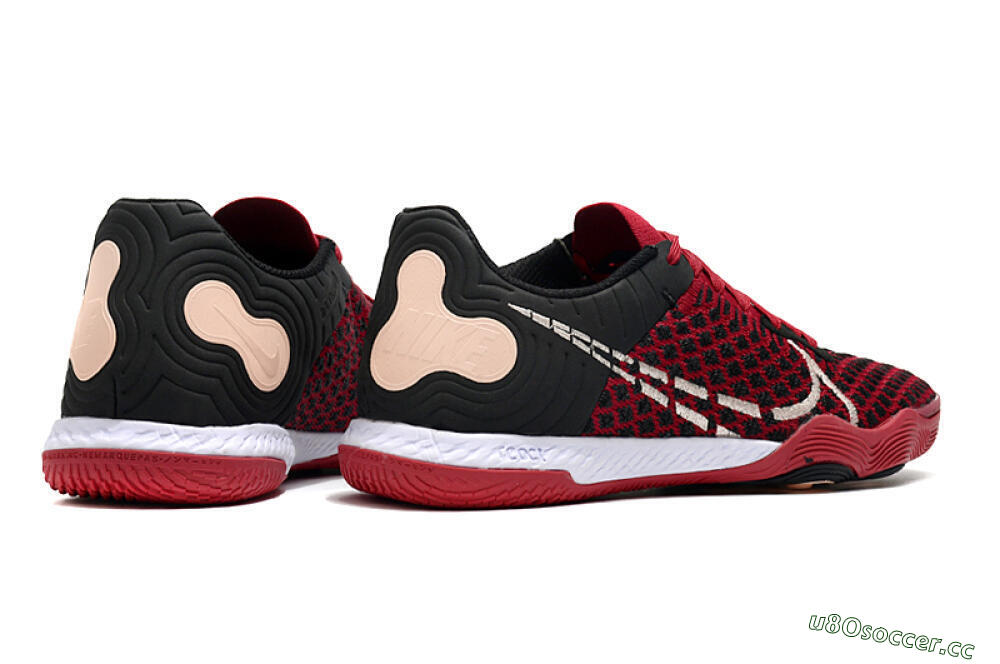 Men's Nike React Gato IC Indoor & Futsal Low-Tops Football Shoes - Red/White/Black 6