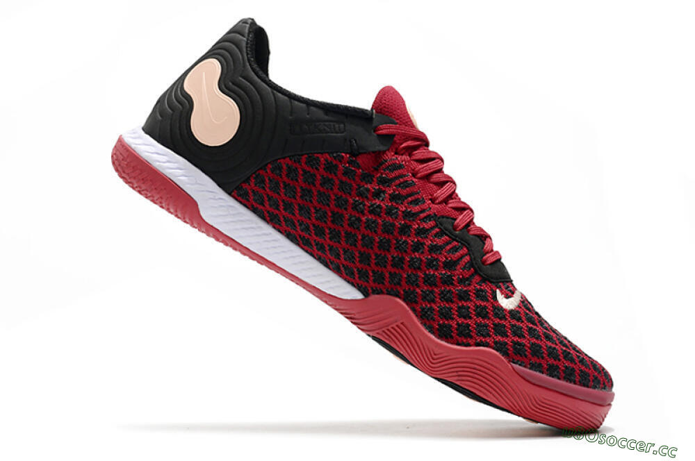 Men's Nike React Gato IC Indoor & Futsal Low-Tops Football Shoes - Red/White/Black 4
