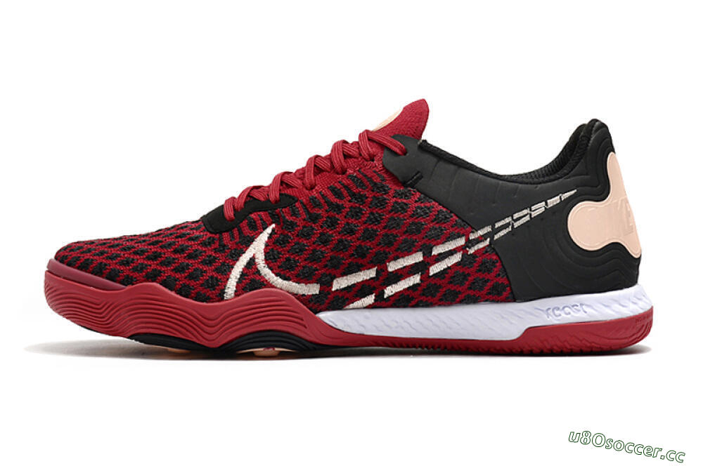 Men's Nike React Gato IC Indoor & Futsal Low-Tops Football Shoes - Red/White/Black 0