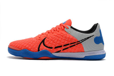Men's Nike React Gato IC Indoor & Futsal Low-Tops Football Shoes - Red/Grey/Blue