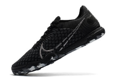 Men's Nike React Gato IC Indoor & Futsal Low-Tops Football Shoes - Black/Silver/Grey