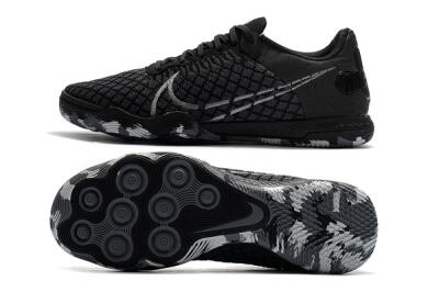Men's Nike React Gato IC Indoor & Futsal Low-Tops Football Shoes - Black/Silver/Grey