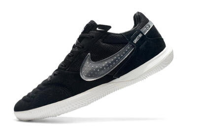 Men's Nike Street Gato IC Indoor & Futsal Low-Tops Football Shoes - Black/White
