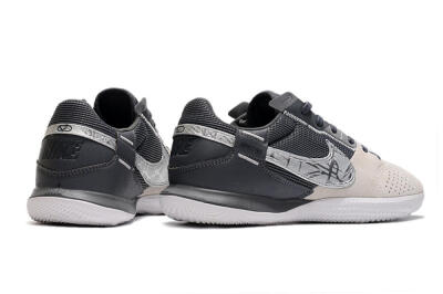Men's Nike Street Gato IC Indoor & Futsal Low-Tops Football Shoes - Beige/Silver/Black