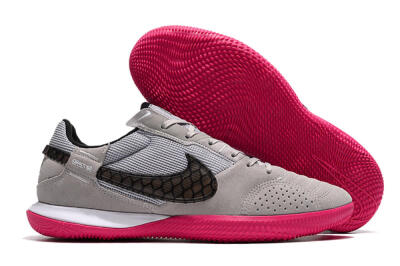 Men's Nike Street Gato IC Indoor & Futsal Low-Tops Football Shoes - Grey/Black/Pink