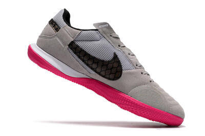 Men's Nike Street Gato IC Indoor & Futsal Low-Tops Football Shoes - Grey/Black/Pink