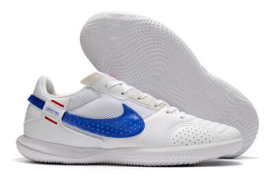 Men's Nike Street Gato IC Indoor & Futsal Low-Tops Football Shoes - White/Red/Blue