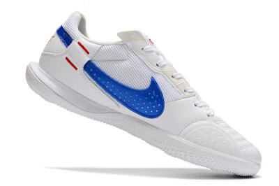 Men's Nike Street Gato IC Indoor & Futsal Low-Tops Football Shoes - White/Red/Blue