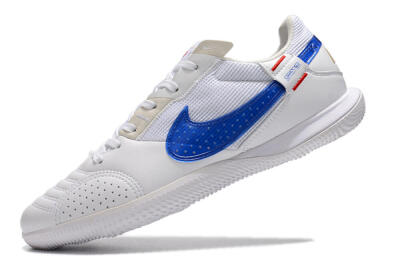 Men's Nike Street Gato IC Indoor & Futsal Low-Tops Football Shoes - White/Red/Blue