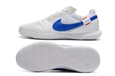 Men's Nike Street Gato IC Indoor & Futsal Low-Tops Football Shoes - White/Red/Blue