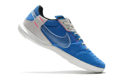 Men's Nike Street Gato IC Indoor & Futsal Low-Tops Football Shoes - Blue/Grey/White