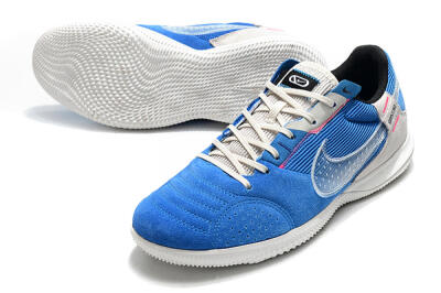Men's Nike Street Gato IC Indoor & Futsal Low-Tops Football Shoes - Blue/Grey/White