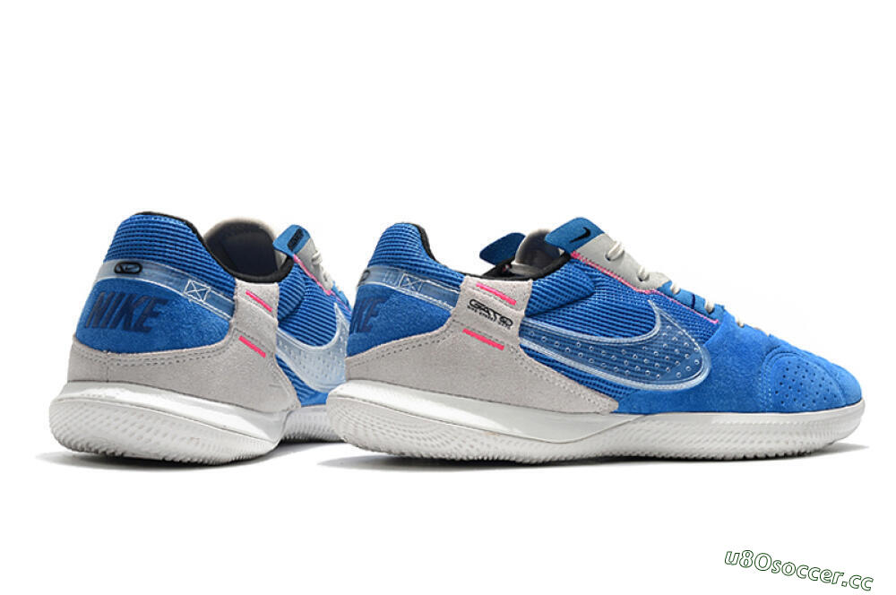 Men's Nike Street Gato IC Indoor & Futsal Low-Tops Football Shoes - Blue/Grey/White 6