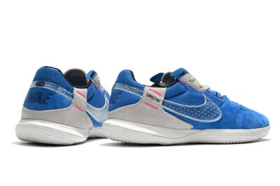 Men's Nike Street Gato IC Indoor & Futsal Low-Tops Football Shoes - Blue/Grey/White