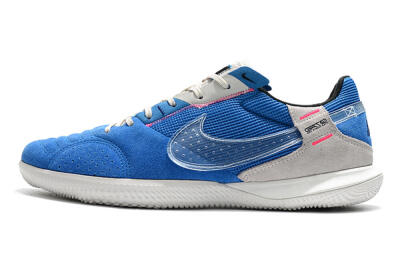 Men's Nike Street Gato IC Indoor & Futsal Low-Tops Football Shoes - Blue/Grey/White