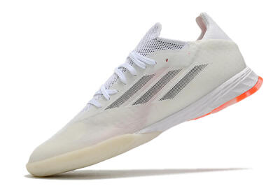 Men's Adidas X Speedflow.1 IC Indoor & Futsal Low-Tops Football Shoes - White/Black/Red