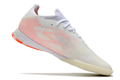 Men's Adidas X Speedflow.1 IC Indoor & Futsal Low-Tops Football Shoes - White/Black/Red