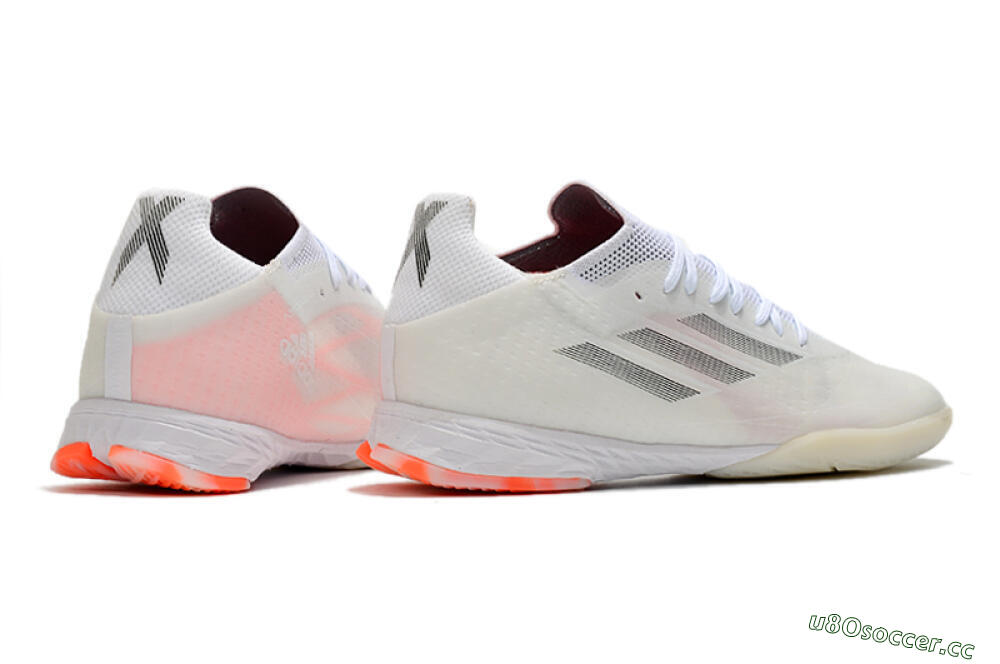 Men's Adidas X Speedflow.1 IC Indoor & Futsal Low-Tops Football Shoes - White/Black/Red 6