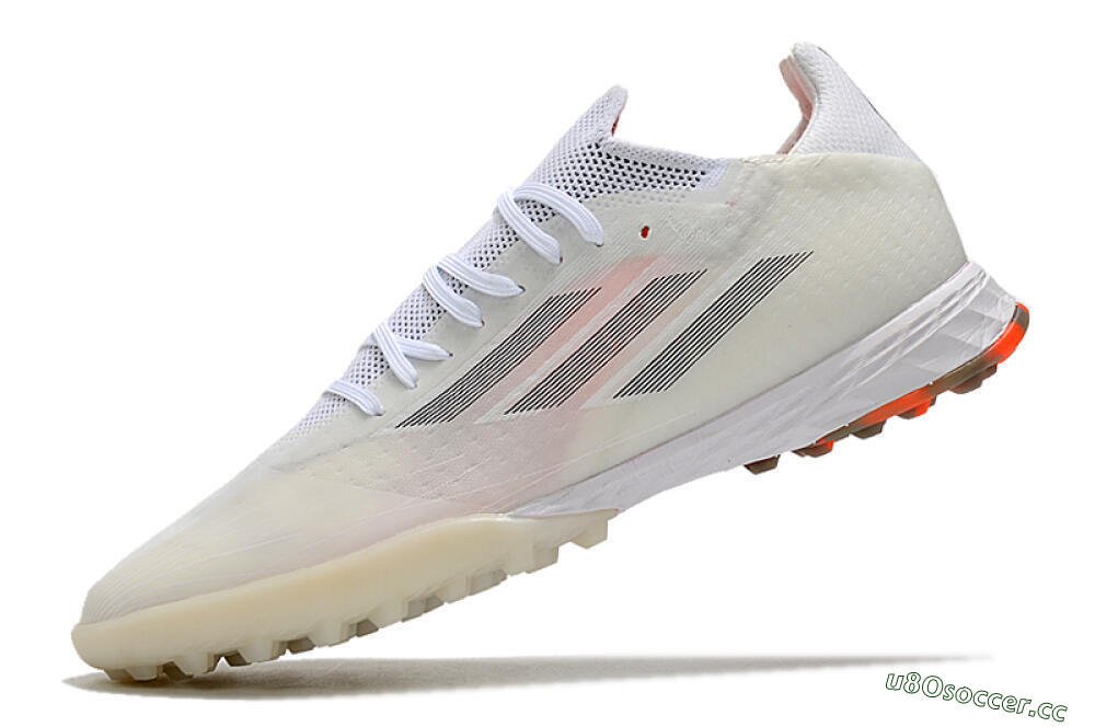 Men's Adidas X Speedflow.1 TF Artificial Turf Low-Tops Football Shoes - White/Black/Red 5