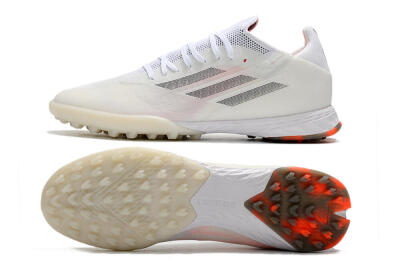 Men's Adidas X Speedflow.1 TF Artificial Turf Low-Tops Football Shoes - White/Black/Red