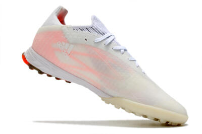 Men's Adidas X Speedflow.1 TF Artificial Turf Low-Tops Football Shoes - White/Black/Red