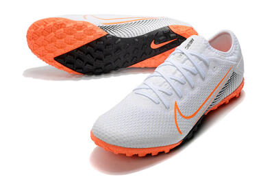 Men's Nike Mercurial Vapor 13 Pro TF Artificial Turf Low-Tops Football Shoes - White/Red/Black