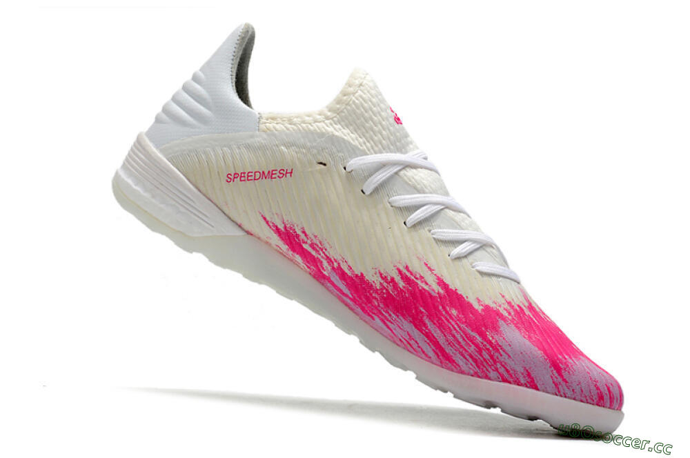 Men's Adidas X 19.1 TF Artificial Turf Low-Tops Football Shoes - Pink/Black/White 4