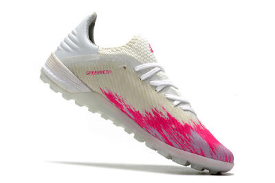 Men's Adidas X 19.1 TF Artificial Turf Low-Tops Football Shoes - Pink/Black/White