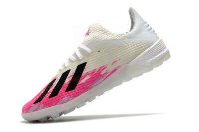 Men's Adidas X 19.1 TF Artificial Turf Low-Tops Football Shoes - Pink/Black/White