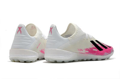 Men's Adidas X 19.1 TF Artificial Turf Low-Tops Football Shoes - Pink/Black/White