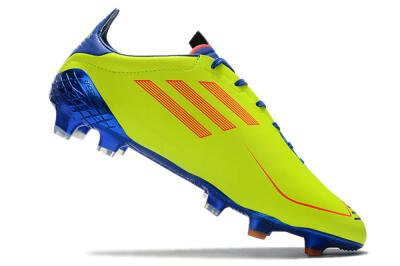Men's Adidas F50 Adizero Ghosted FG Firm Ground Low-Tops Football Boots - Yellow/Red/Blue